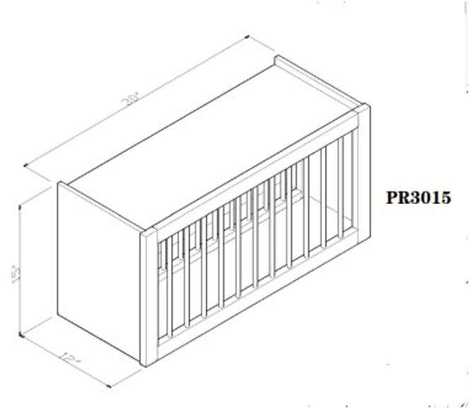 Frontier Shaker Plate Rack 30