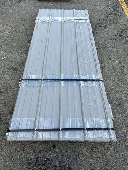 Slate Gray Corrugated Metal Panel 3'x8'