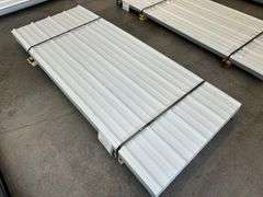 White Corrugated Metal Panel 3'x8'