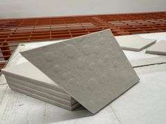 Crema Luna Leaf and Circle and Classico Diamond Shape Mosaic Tile 4 5/8"x4 5/8"
