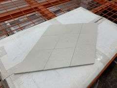 Crema Luna Leaf and Circle and Classico Diamond Shape Mosaic Tile 4 5/8"x4 5/8"