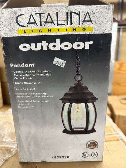 CataLina Lighting Outdoor Pendant #429328 - Lambrecht Auction, Inc.