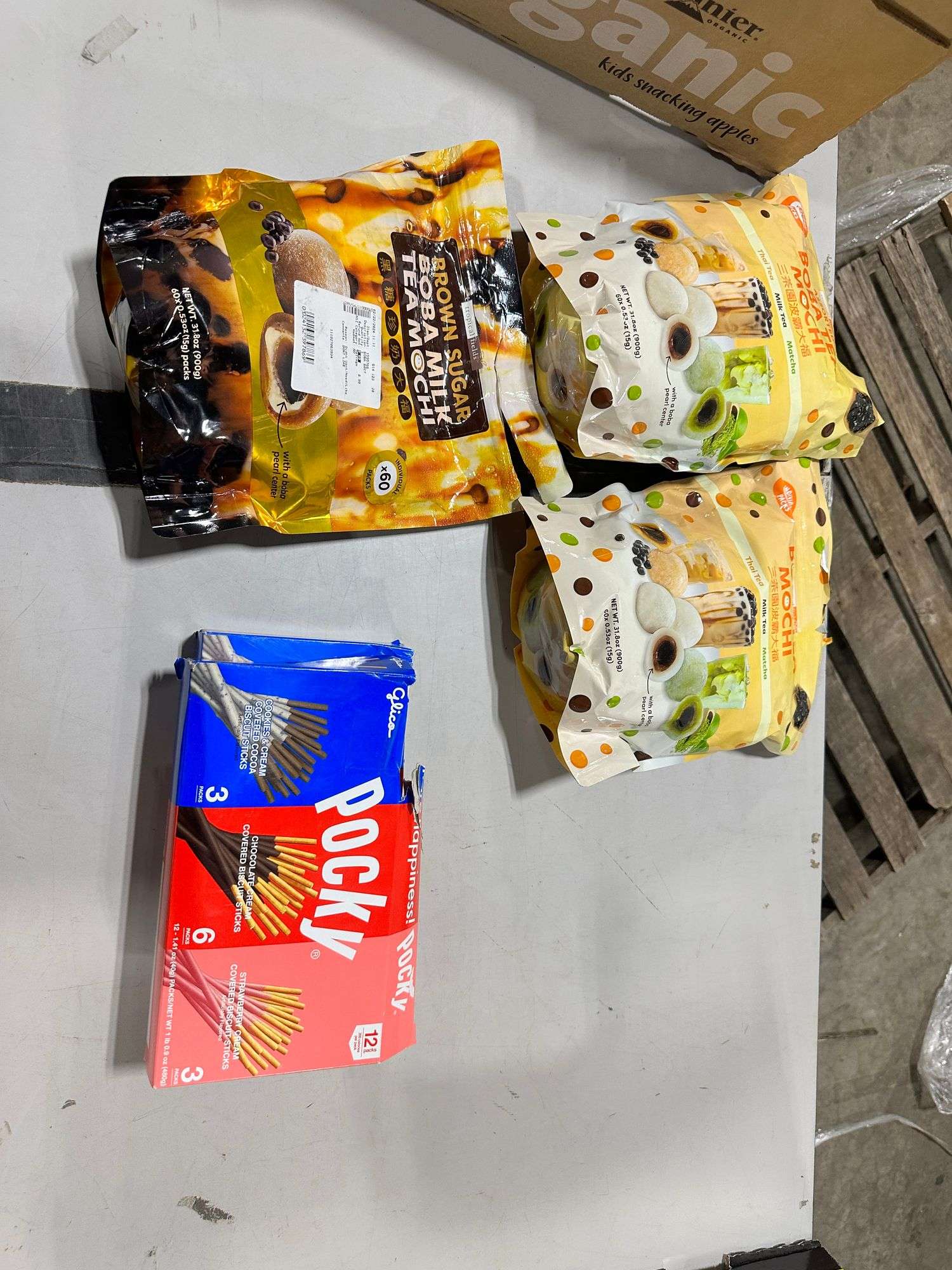 Pocky Sticks, Boba Tea Mochi & Brown Sugar Boba Milk Tea Mochi