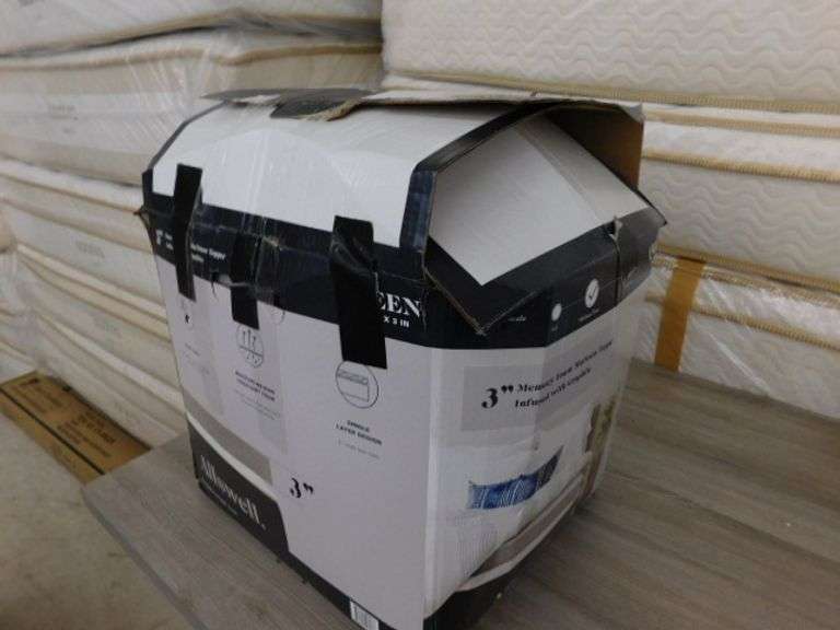 Allswell 3" Memory Foam Mattress Topper Queen Size Lambrecht Auction
