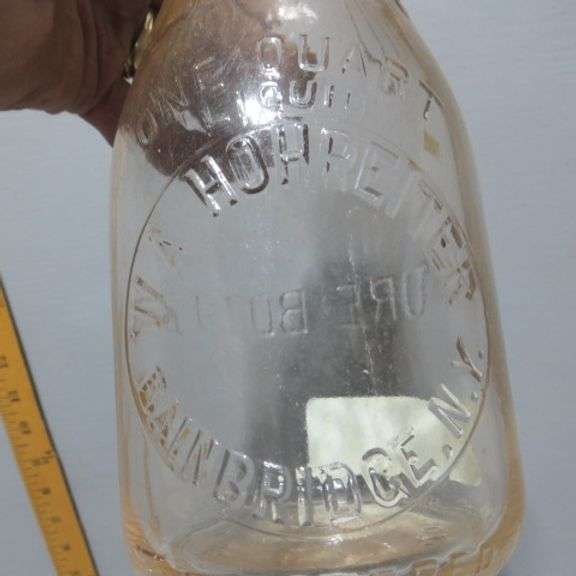 W.A. Hohreiter Bainbridge NY Milk Bottle Lambrecht Auction, Inc.