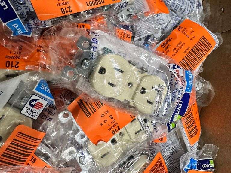 Leviton Standard Outlets (33 count) Lambrecht Auction, Inc.