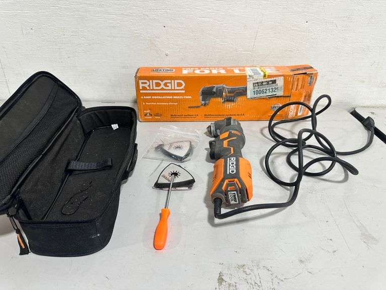 Outil Oscillant RIDGID R28700 – 4A, 120V, Filaire, En Bon état