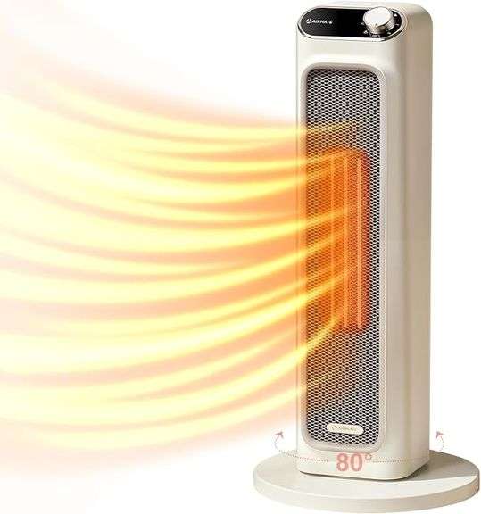 Airmate 25" Large Space Heater for Office, Garage, Bedroom