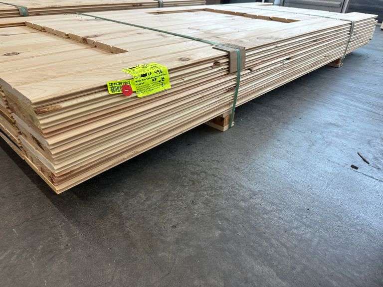White Pine T&G Paneling V Grove 1"x8"x8'