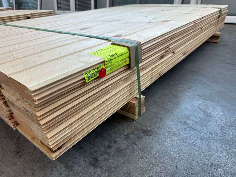 White Pine T&G Paneling V Grove 1"x8"x6'