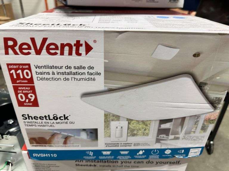 ReVent 110 CFM Ceiling/Wall Mount Quiet Easy Roomside Installation ...