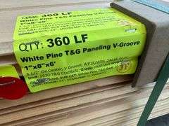 White Pine T&G Paneling V Grove 1"x8"x6'