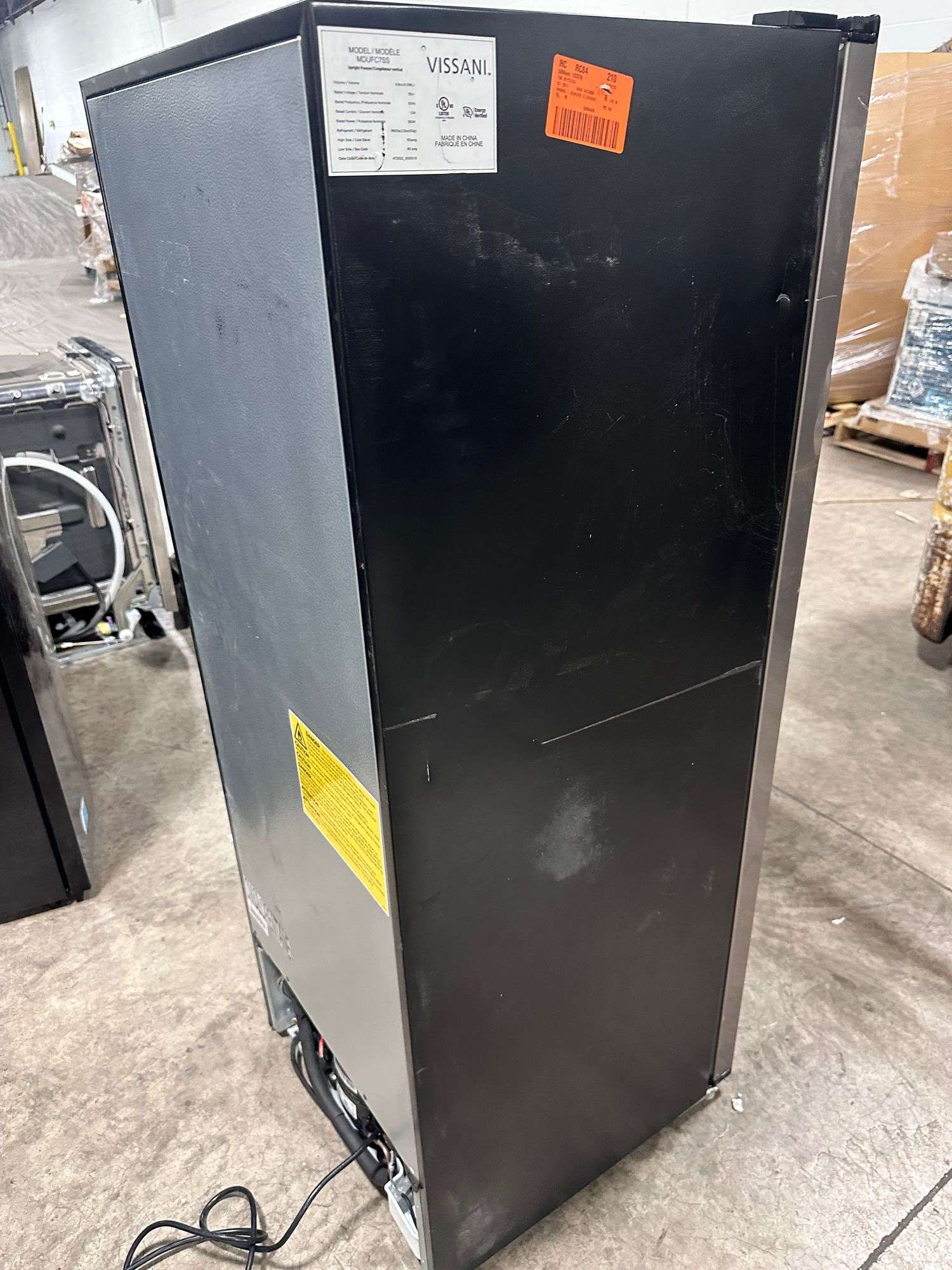 Vissani 7 cu. ft. Convertible Upright Freezer/Refrigerator In