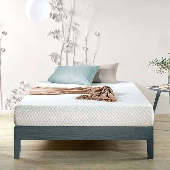 Green Tea Fresca 8" Queen Size Memory Foam Mattress Lambrecht Auction