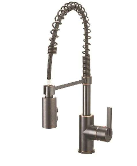 Oil Rubbed Bronze Commercial Style Pull-down Kitchen Faucet - Lambrecht ...