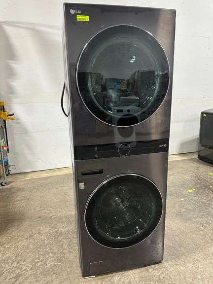 LG WashTower  4.5 Cu.Ft. Front Load Washer + 7.4 Cu.Ft. Electric Dryer*Dent To Both Sides*