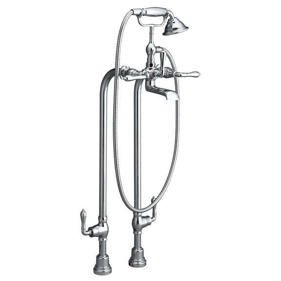 Platinum Nickel Traditional Floor Mount Bathtub Filler Kit MSRP: $2943
