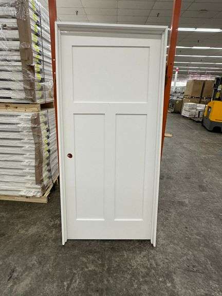Interior 3 PNL Craftsman/ Shaker Door 36"x80" RH (Unassembled) *Condition Note*