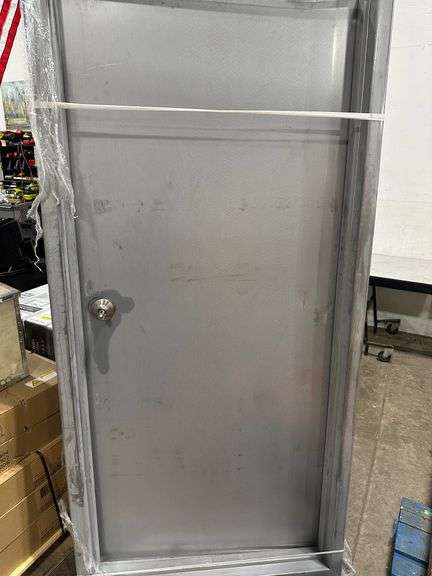 Armor Door 36 in. x 80 in. Gray Steel Commercial Door-Scratched And Scuffed