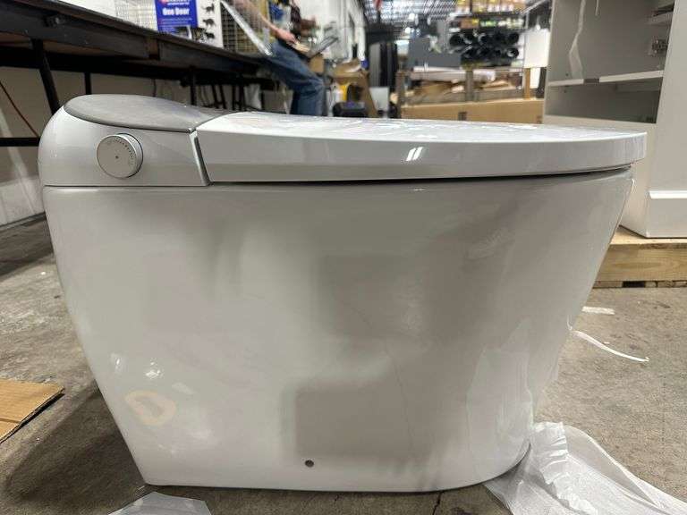 HOROW Tankless Elongated Smart Toilet Bidet in White with Auto Flush, Heated Seat