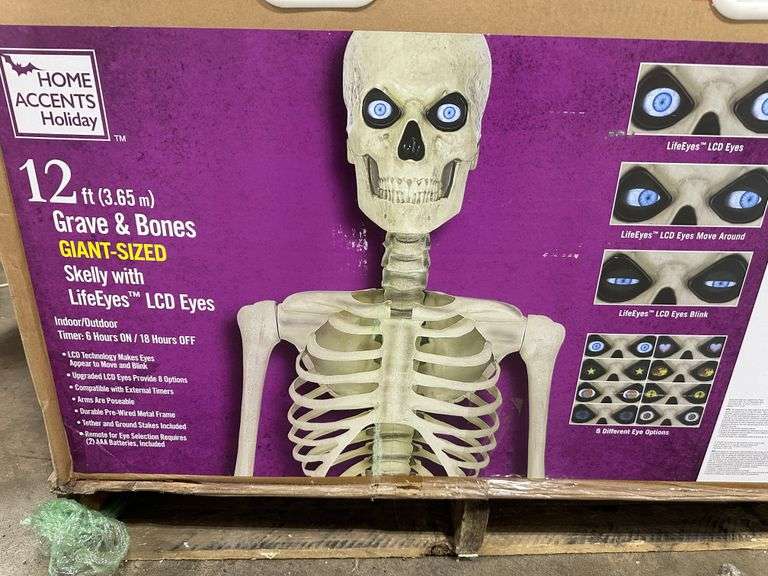 Home Accents Holiday 12 ft. Giant-Sized Skelly