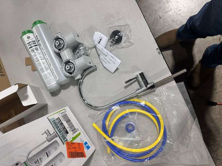 GE Under Sink Dual Stage Water Filtration System With Faucet