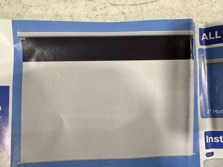 100 inch Projector Screen Pull Down - Lambrecht Auction, Inc.