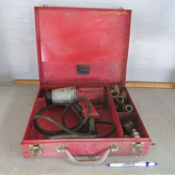Milwaukee 1/2" Electric Impact Gun w/ Case & Sockets