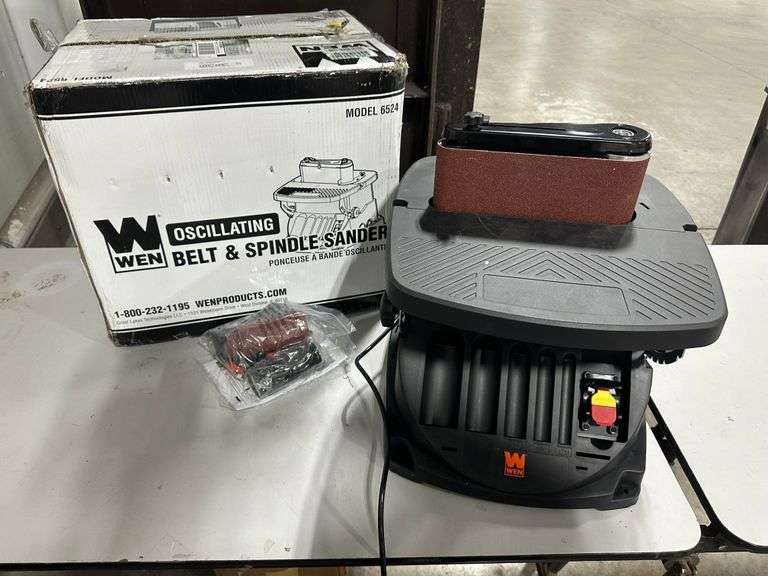 WEN 6524 Oscillating Belt And Spindle Sander - Lambrecht Auction, Inc.