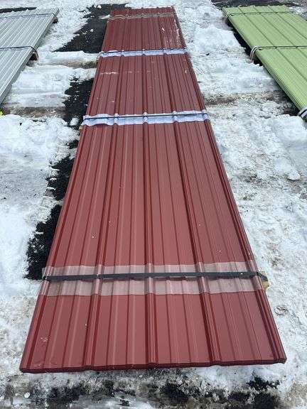 Red Corrugated Metal 3'x16'
