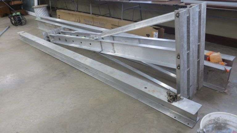 Aluminum HD Adjustable A-Frames (2) w/ 6"x6"x14' I-Beam