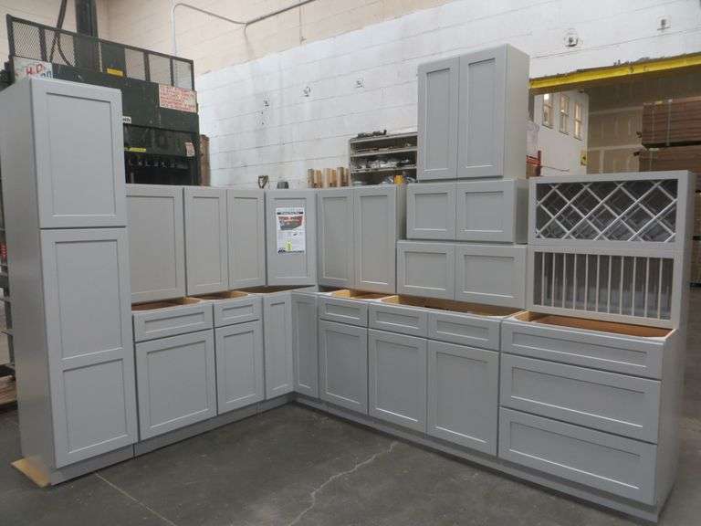Stone Harbor Gray Kitchen Cabinet Set 10'x15'