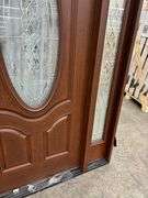 Exterior Fiberglass Deco Door With 2 Side Lites 63 1/2"x81 1/2" RH