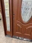 Exterior Fiberglass Deco Door With 2 Side Lites 63 1/2"x81 1/2" RH