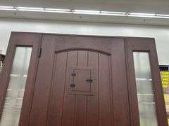 Exterior Fiberglass Deco Door With 2 Side Lites 63 1/2"x81 1/2" RH