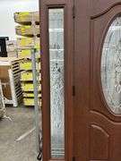Exterior Fiberglass Deco Door With 2 Side Lites 63 1/2"x81 1/2" RH