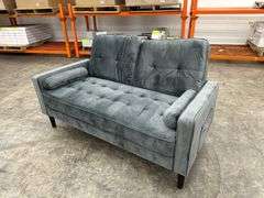 Gray Modern Style Loveseat