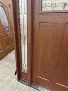 Exterior Fiberglass Deco Door With 2 Side Lites 63 1/2"x81 1/2" LH