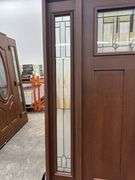 Exterior Fiberglass Deco Door With 2 Side Lites 63 1/2"x81 1/2" LH