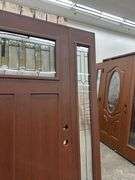 Exterior Fiberglass Deco Door With 2 Side Lites 63 1/2"x81 1/2" LH