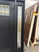 Exterior Fiberglass Deco Door With 2 Side Lites 63 1/2"x81 1/2" RH