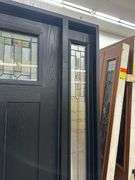 Exterior Fiberglass Deco Door With 2 Side Lites 63 1/2"x81 1/2" RH