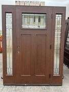 Exterior Fiberglass Deco Door With 2 Side Lites 63 1/2"x81 1/2" LH