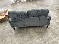 Gray Modern Style Loveseat
