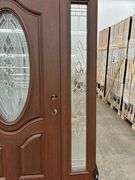 Exterior Fiberglass Deco Door With 2 Side Lites 63 1/2"x81 1/2" RH
