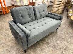 Gray Modern Style Loveseat