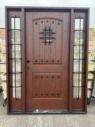 Exterior Fiberglass Deco Door With 2 Side Lites 63 1/2"x81 1/2" RH