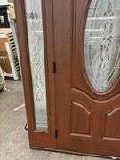Exterior Fiberglass Deco Door With 2 Side Lites 63 1/2"x81 1/2" RH