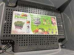 CITY PICKERS Slate Gray Plastic Patio Raised Garden Bed Kit With ...