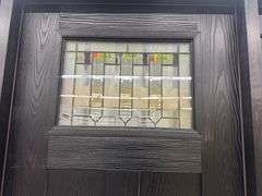 Exterior Fiberglass Deco Door With 2 Side Lites 63 1/2"x81 1/2" RH